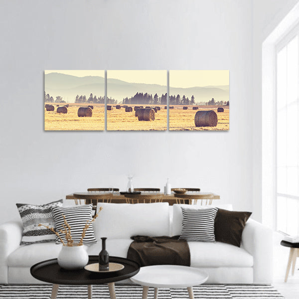 Beautiful view of Hay panoramic canvas wall art