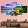 Dongbaek Island with Nurimaru APEC House in Busan, South Korea multi panel canvas wall art