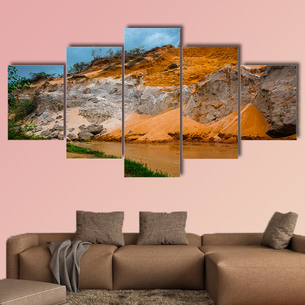 Fairy Stream (Suoi Tien), Mui Ne, Vietnam. One of the tourist attractions in Mui Ne.Beautiful mountains and water