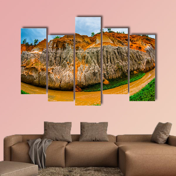 Fairy Stream (Suoi Tien), Mui Ne, Vietnam. One of the tourist attractions in Mui Ne.Beautiful mountains and water