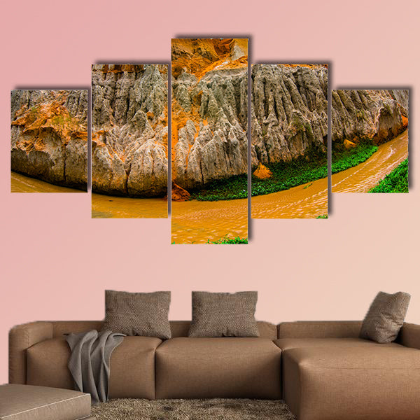 Fairy Stream (Suoi Tien), Mui Ne, Vietnam. One of the tourist attractions in Mui Ne.Beautiful mountains and water