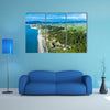 Aerial view of Aigeopelagitika beach in Halkidiki, Greece multi panel canvas wall art