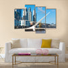 Harbor Puerto Madero Buenos Aires Argentine skyline and ships Multi Panel Canvas Wall Art