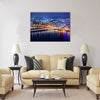 Seoul Tower and Downtown skyline  Multi panel canvas wall art