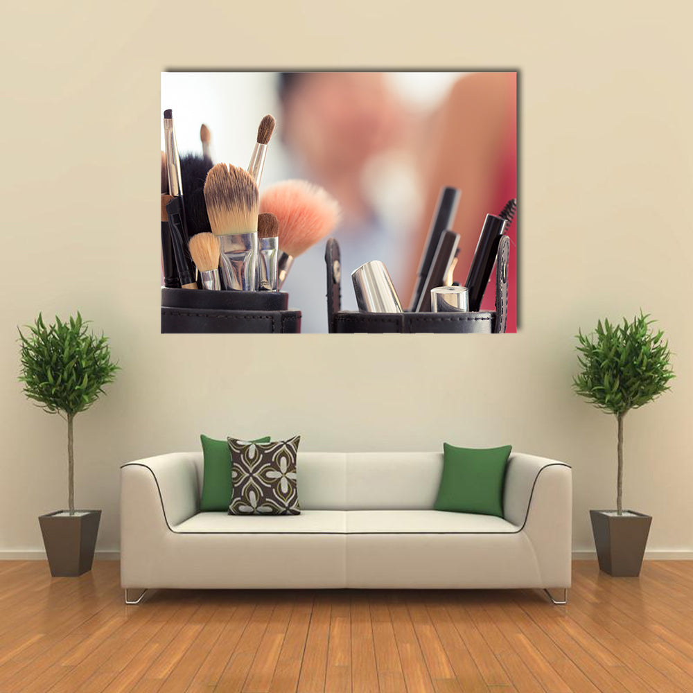 Sets of Makeup Brush for Professional Makeup Artist Multi Panel Canvas Wall Art