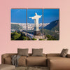 Aerial view of Christ and Botafogo Bay from high angle, Rio de Janeiro wall art