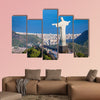 Aerial view of Christ and Botafogo Bay from high angle, Rio de Janeiro wall art