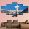 Aerial view of Christ and Botafogo Bay from high angle, Rio de Janeiro wall art