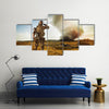 European-built main battle tanks preparing to engage the enemy Multi Panel Canvas Wall Art