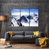 The Mountains Of The Titlis Valley Are Covered By Snow, Switzerland, Multi Panel Canvas Wall Art