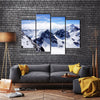 The Mountains Of The Titlis Valley Are Covered By Snow, Switzerland, Multi Panel Canvas Wall Art