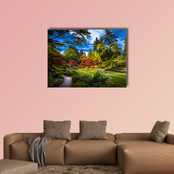 Butchart Gardens in Victoria Vancouver Island British Columbia Canada Multi panel canvas wall art
