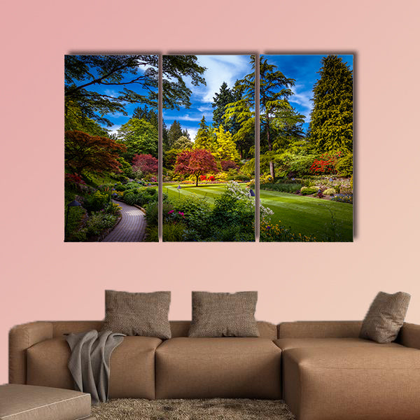 Butchart Gardens in Victoria Vancouver Island British Columbia Canada Multi panel canvas wall art