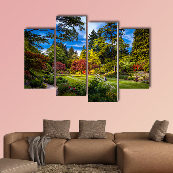 Butchart Gardens in Victoria Vancouver Island British Columbia Canada Multi panel canvas wall art