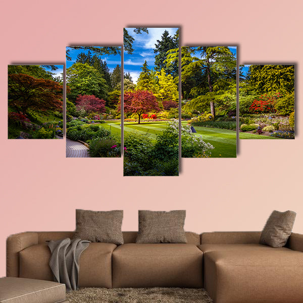 Butchart Gardens in Victoria Vancouver Island British Columbia Canada Multi panel canvas wall art