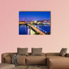 Charleston South Carolina Skyline multi panel canvas wall art