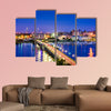 Charleston South Carolina Skyline multi panel canvas wall art