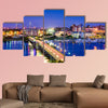 Charleston South Carolina Skyline multi panel canvas wall art