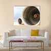 Engine jet multi panel canvas wall art