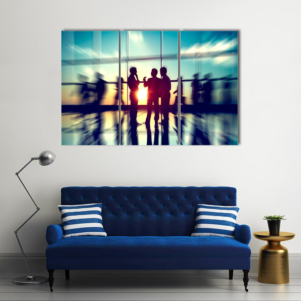 Seminar Conference Partnership Collaboration Concept Multi panel canvas wall art