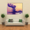 Volcano eruption at Anak Krakatau, Indonesia multi panel canvas wall art