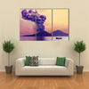 Volcano eruption at Anak Krakatau, Indonesia multi panel canvas wall art