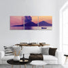 Ocano eruption in Indonesia panoramic canvas wall art