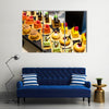 Desserts in restaurant Multi panel canvas wall art