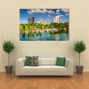 Augusta, Georgia, USA downtown skyline on the Savannah River Multi panel canvas wall art