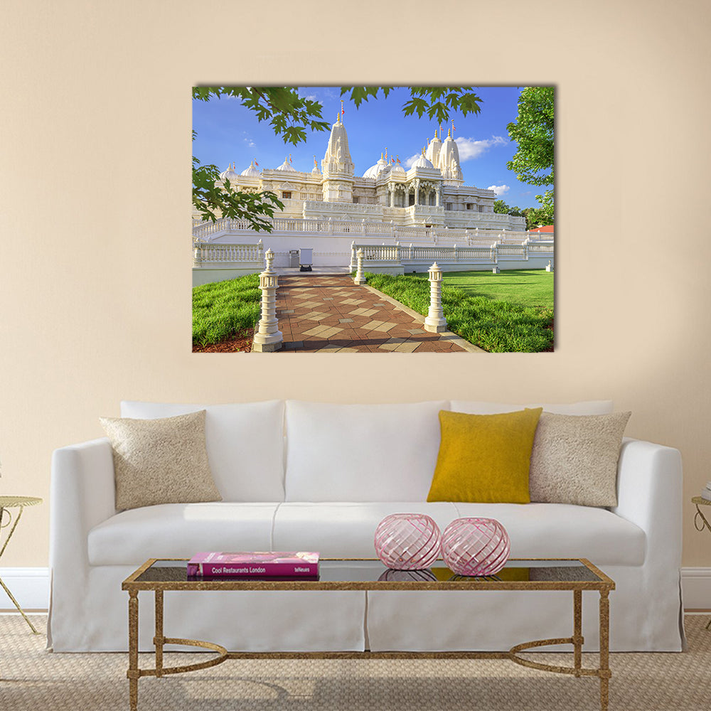 Hindu Temple of Atlanta, Georgia, USA. multi panel canvas wall art