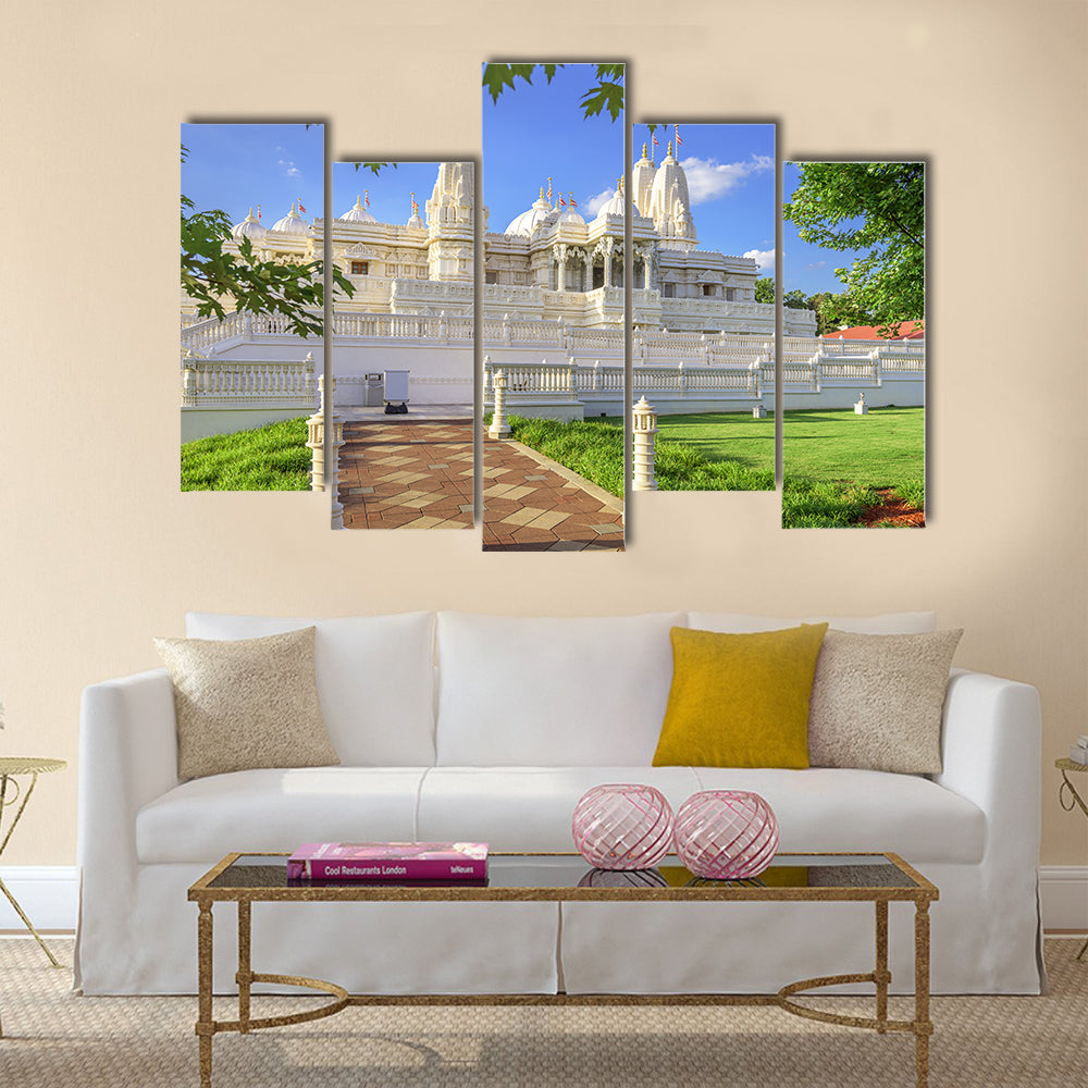 Hindu Temple of Atlanta, Georgia, USA. multi panel canvas wall art