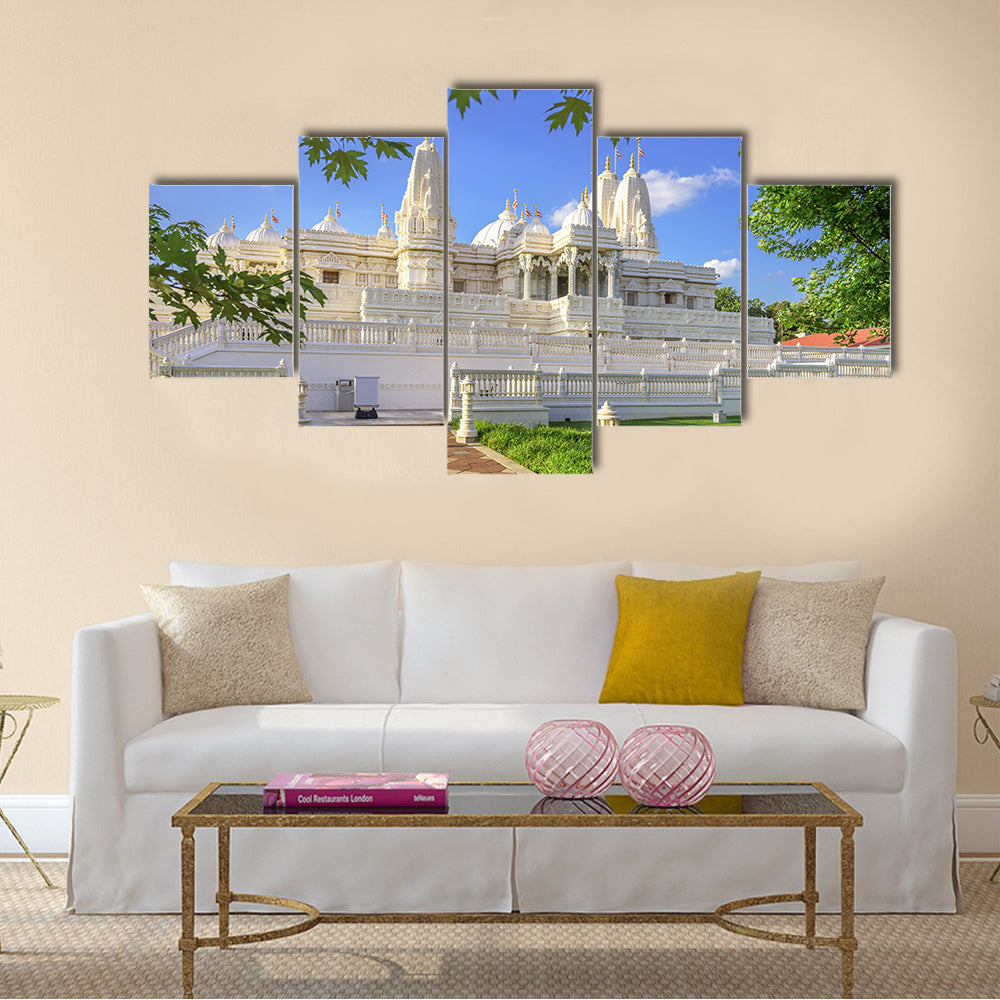 Hindu Temple of Atlanta, Georgia, USA. multi panel canvas wall art
