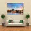 View Of Rainbow over Water And Bridge Multi Panel Canvas all Art Print Set