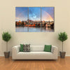 View Of Rainbow over Water And Bridge Multi Panel Canvas all Art Print Set