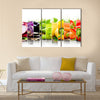 Colorful vegetable mix with white space for text, Multi panel canvas wall art