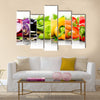 Colorful vegetable mix with white space for text, Multi panel canvas wall art