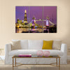 View of Tower Bridge in the evening - London Multi panel canvas wall art