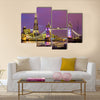 View of Tower Bridge in the evening - London Multi panel canvas wall art