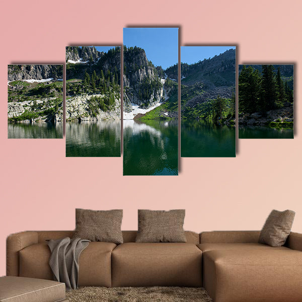 Upper Bloomington LakeMulti panel canvas wall art.