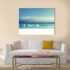 Seychelles beach in sunset time Multi panel canvas wall art