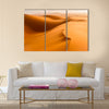 Sand dunes in the Sahara Desert, Merzouga, Morocco Multi panel canvas wall art