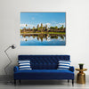 Cambodian landmark Angkor with reflection Siem Reap, Cambodia Multi panel canvas wall art