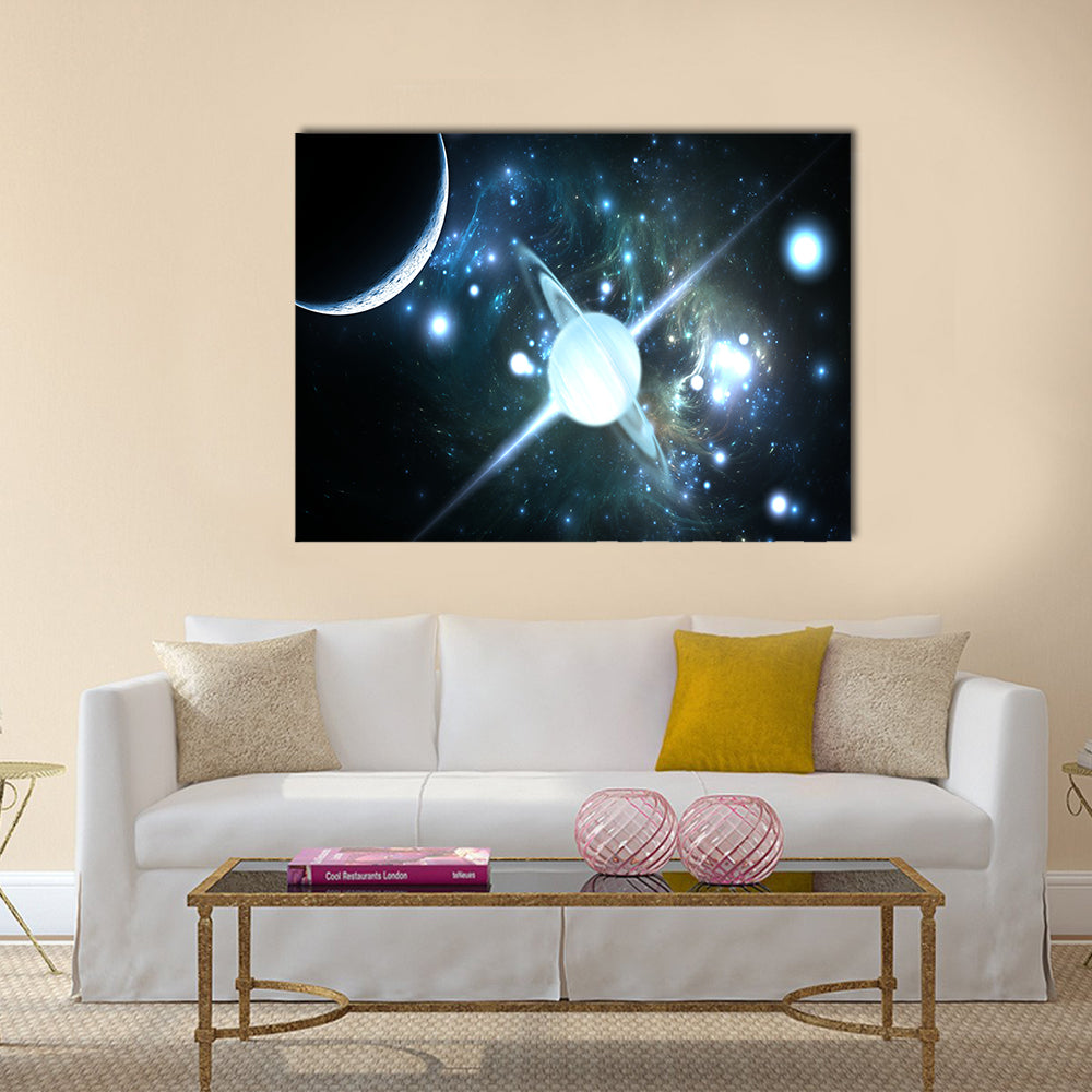 Pulsar highly magnetized, rotating neutron star Multi Panel Canvas Wall Art