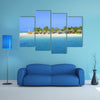 Amazing Exotic Iceland with beautiful tall palm trees white sandy beaches and azure Multi panel canvas wall art