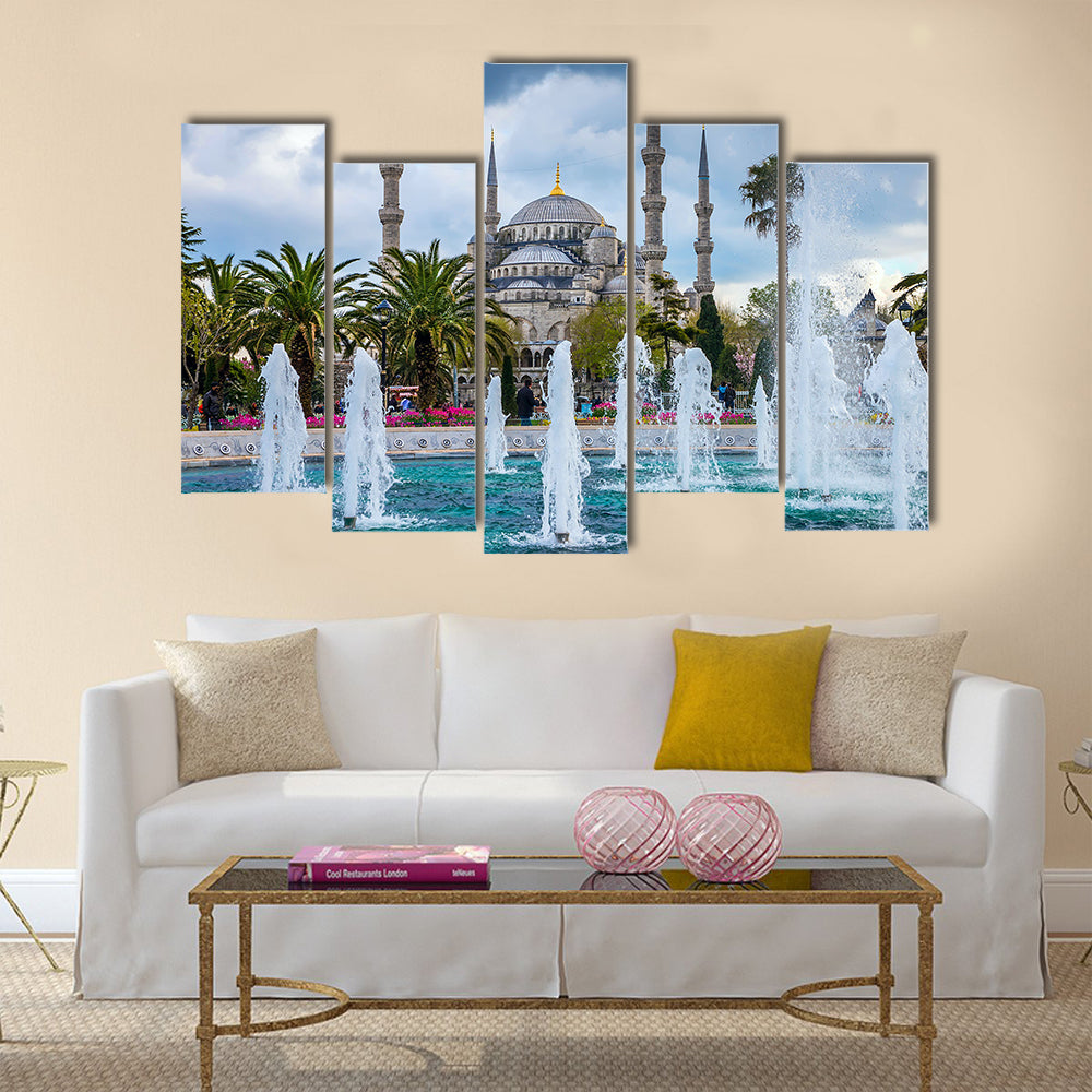 Istanbul the capital of Turkey, eastern tourist city Multi panel canvas wall art