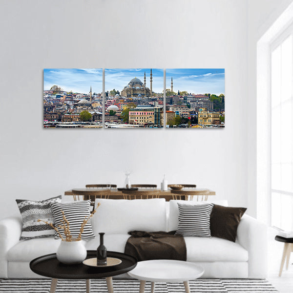 Istanbul the capital of Turkey, eastern tourist city Panoramic Canvas Wall Art