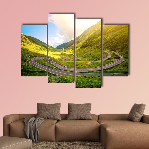 Landscape from the Fagaras Mountains multi panel canvas wall art