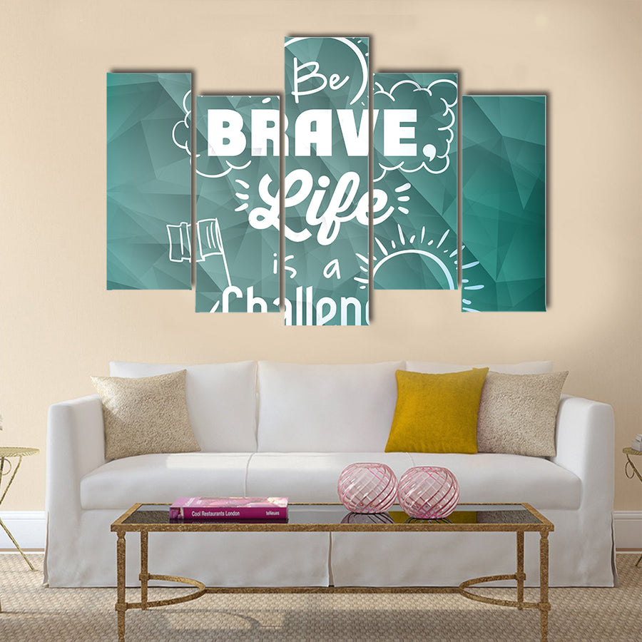 encourage quotes design Multi Panel Canvas Wall Art