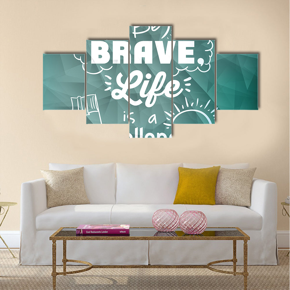 encourage quotes design Multi Panel Canvas Wall Art