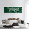 Saudi Arabia flag panoramic canvas wall art